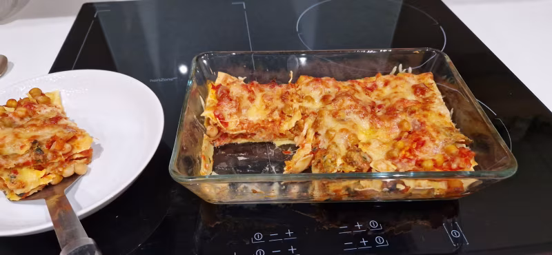 Chickpea lasagna