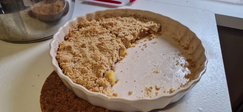 Apple crumble