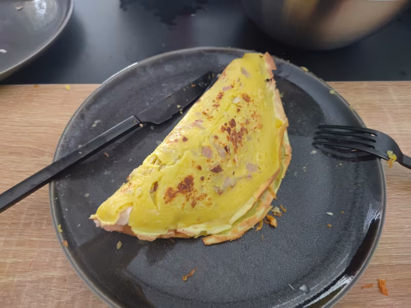 Corn flour crêpes